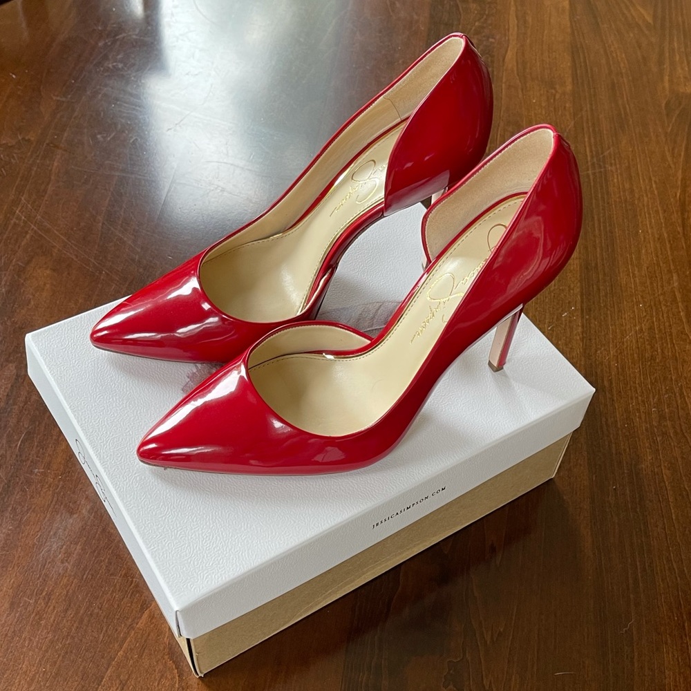 Jessica Simpson Red Heels Size 9